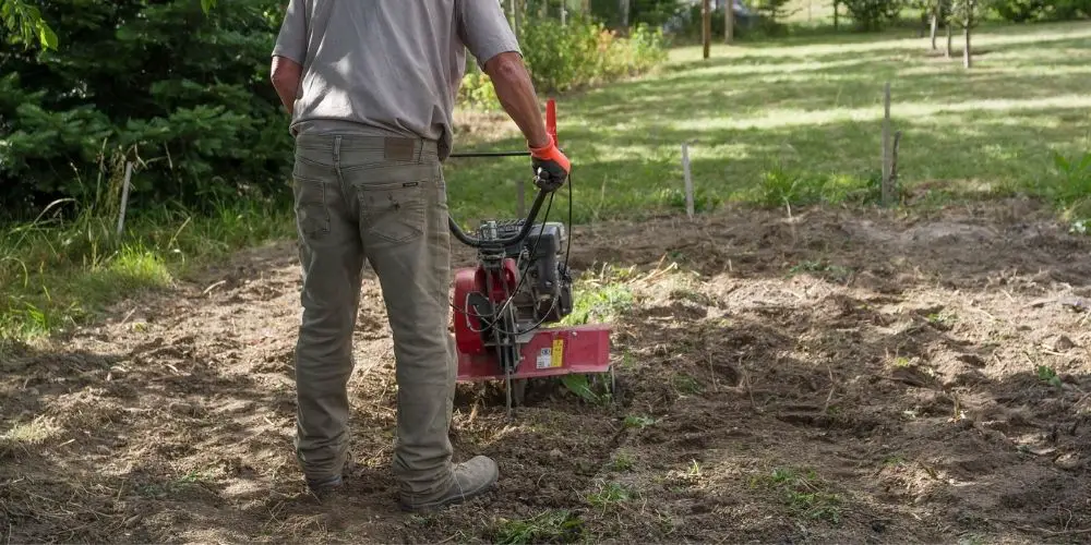 Benefits of using the tiller to level yard